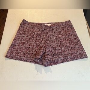 Margaret M Women’s Slimming Patterned Shorts, Size Large